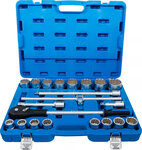 Coffret de douilles 20 mm (3/4) en pouces 21 pieces