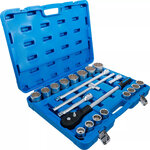 Coffret de douilles 20 mm (3/4) en pouces 21 pieces