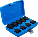Jeu de douilles embouts choc transmission par six pans interieurs 20 mm (3/4) denture multiple interieure (pour XZN) 9 pieces