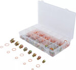 Vis de bouchon de vidange d'huile de 534 pièces et assortiment de joint torique en cuivre