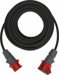 cordon prolongateur IP44 25m noir H07RN-F 5G2,5 pentapolaire 400V 16A