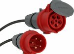 cordon prolongateur IP44 25m noir H07RN-F 5G2,5 pentapolaire 400V 16A