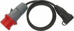 Adaptateur CEE IP44 1,5m noir H07RN-F 3G1,5 Fiche male CEE 400V 16A