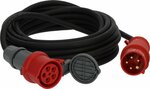 Rallonge CEE IP44 avec inverseur de phase 10m noir H07RN-F 5G2,5 CEE 400V 16A