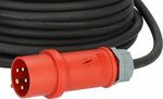 Rallonge CEE IP44 avec inverseur de phase 25m noir H07RN-F 5G4,0 CEE 400V 32A