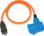 Adaptateur CEE IP44 de camping et de plaisance 1,5m orange H07RN-F 3G2,5 Fiche de contact de protection, Connecteur coude CEE 230V 16A