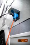 Cordon prolongateur CEE IP44 pour le camping maritime 1,5m orange H07RN-F 3G2,5 prise CEE, raccord coude 230V 16A
