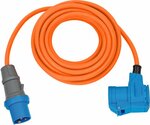 Cordon prolongateur CEE IP44 pour le camping maritime 10m orange H07RN-F 3G2,5 prise CEE, couplage angulaire 230V 16A