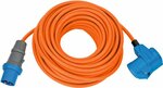 Cordon prolongateur CEE IP44 pour le camping maritime 25m orange H07RN-F 3G2,5 prise CEE, couplage angulaire 230V 16A
