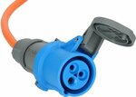 Cable d'extension CEE IP44 pour le camping maritime 25m H07RN-F 3G2,5 orange Prise CEE 230V 16A et couplage