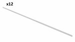 Rail de tente en aluminium 90 250 x 2,7 cm x12 pieces