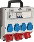 Coffret de distribution 4 16A IP44 3x LS 230V 16 A, 1xFI 40 A 4-polig 30mA