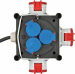 Distributeur de courant compact BSV 3 LS E 16 2 IP44 1m H07RN-F 5G1,5 3xCEE400V + 3x230V