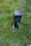 Prise de jardin WIFI avec piquet de terre et plaque de montage IP44 2 fois 3m