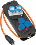 Camping Station multiprise 2xCEE230V 16A, 3x230V 1,5m H07RN-F3G2.5 avec prise contact de protection