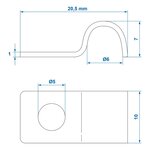 Collier de serrage 6 mm x10 pieces