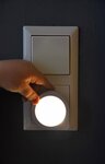 Veilleuse a LED NL 01 QD blanche avec detecteur de crepuscule