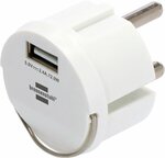 Adaptateur de prise USB 2,4A blanc