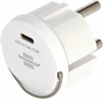 Adaptateur de prise USB C 2,4A blanc