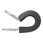 Collier fixation cable 8 mm avec protection en caoutchouc x10 pieces