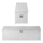 Boite a outils aluminium pour remorque 1240 x 400 x H380 mm
