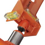 Cric hydraulique caravane avec niveau a bulle pour double essieux