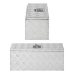 Boite a outils aluminium pour le cote de la remorque 600 x 250 x 250 mm