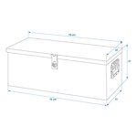 Boite a outils aluminium pour remorque 760 x 320 x H270 mm