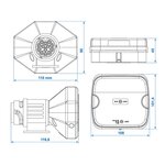 Kit d'eclairage LED magnetique sans fil (Bluetooth) 13-poles