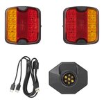 Kit d'eclairage LED magnetique sans fil (Bluetooth) 7-poles