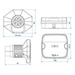 Kit d'eclairage LED magnetique sans fil (Bluetooth) 7-poles