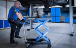 Table elevatrice a ciseaux hydraulique