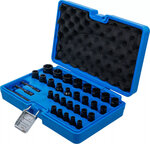 Jeu de douilles spiralees/extracteur de vis (1/4) / (3/8) metriques et pouces 32 pieces