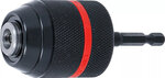 Mandrin de serrage rapide execution en metal empreinte six pans male (1/4) x 20 UNF 0,8 - 10 mm