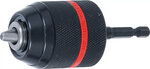 Mandrin de serrage rapide execution en metal empreinte six pans male (1/4) x 20 UNF 0,8 - 10 mm