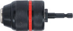 Mandrin de serrage rapide execution en metal empreinte six pans male (1/4) x 20 UNF 1,5 - 13 mm