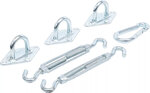 Jeu de montage de voiles d’ombrage 6 pcs