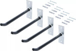Jeu de crochets muraux pour jantes 250 mm 4 pcs