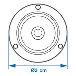 Niveau a bulle rond x5 pieces