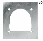 Contre plaque pour anneau d'arrimage seule 142x132mm x2 pieces