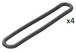 Caoutchouc de tension 200mm x4 pieces