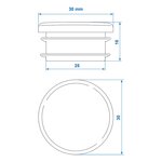 Embout 30mm x10 stuks