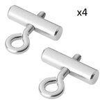 Butee de rail d'auvent 7/8mm jeu de 4 pieces