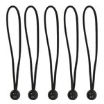 Tendeur de tente elastique 25 cm avec boule en plastique - lot de 5 pieces
