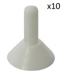 Capuchon de pluie pour mat de tente x10 stuks