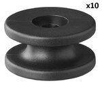 Crochet de corde rond PVC diametre 30 x 15 mm x10 pieces