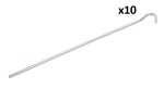Piquet de tente 25cm metal avec oeil ouvert x25 pieces