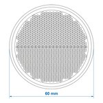 Reflecteur rouge 60mm autocollant x5 pieces