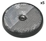Reflecteur blanc 60mm fixation a vis x5 pieces