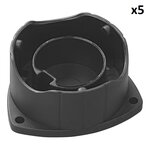 Support de prise en plastique pour fiche 13 poles x5 pieces